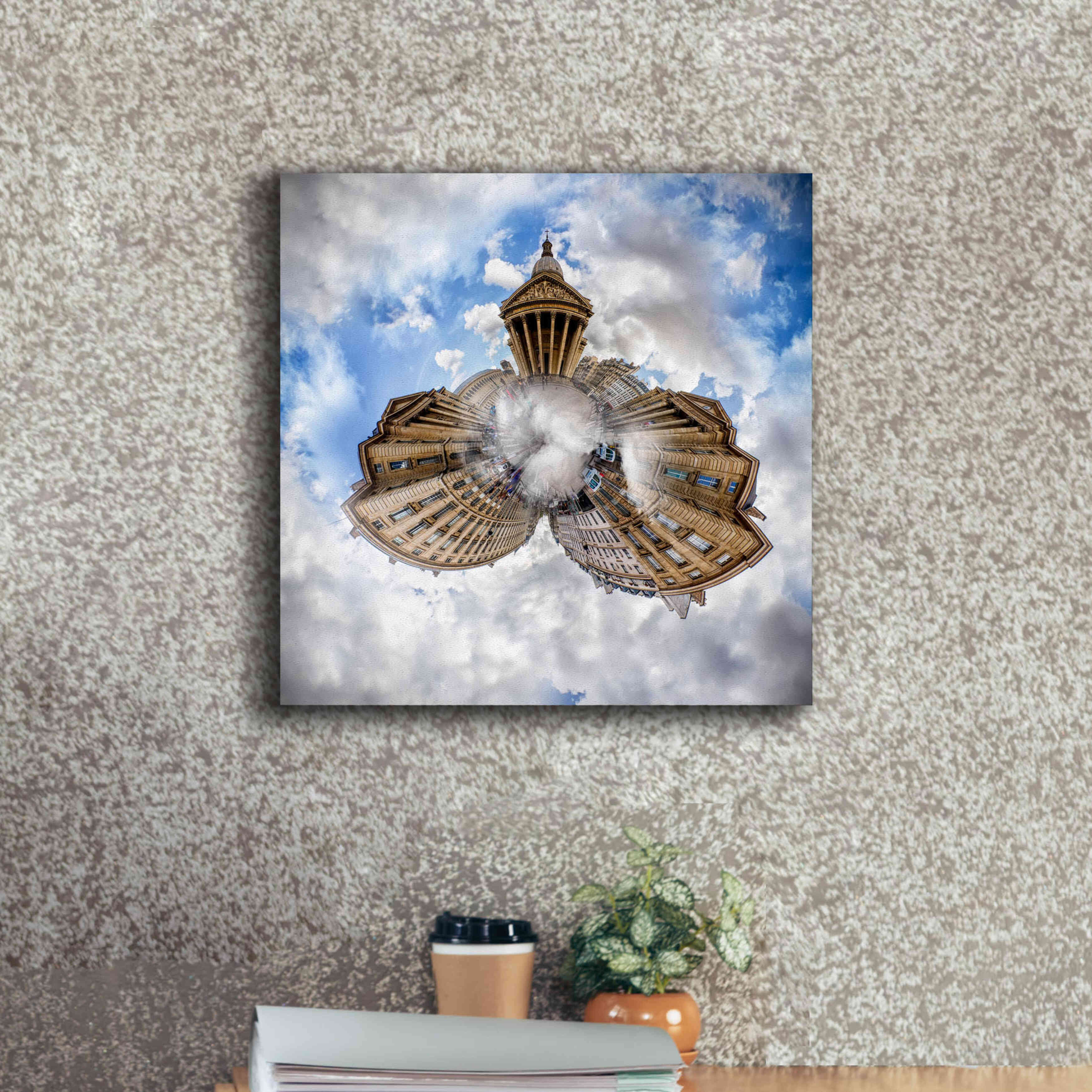 'Pantheon' by Sebastien Lory, Giclee Canvas Wall Art,18 x 18