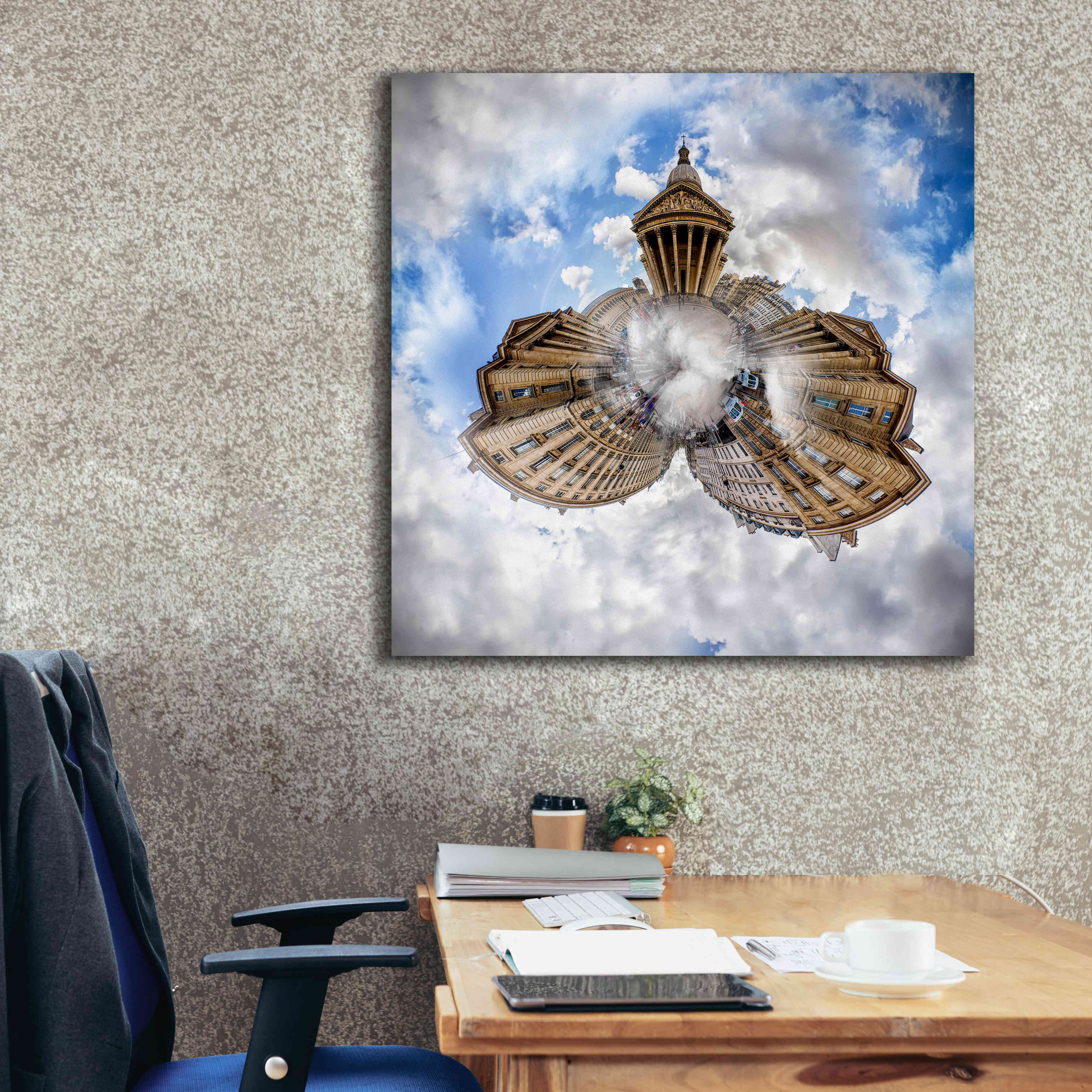 'Pantheon' by Sebastien Lory, Giclee Canvas Wall Art,37 x 37