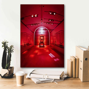 'Red Sculpture' by Sebastien Lory, Giclee Canvas Wall Art,18 x 26