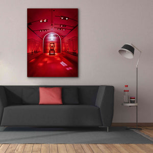 'Red Sculpture' by Sebastien Lory, Giclee Canvas Wall Art,40 x 54