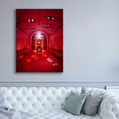 Image of 'Red Sculpture' by Sebastien Lory, Giclee Canvas Wall Art,40 x 54