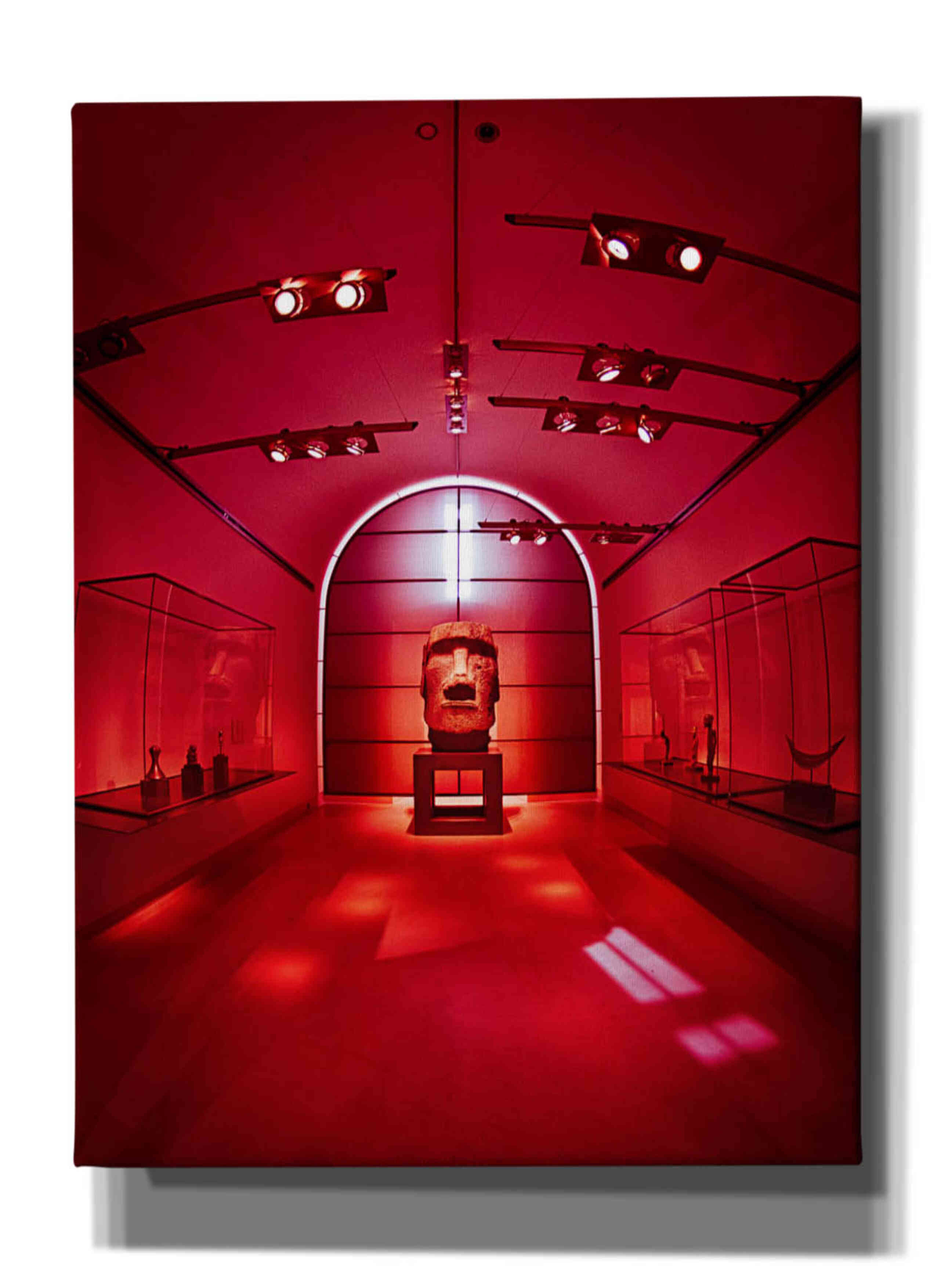 'Red Sculpture' by Sebastien Lory, Giclee Canvas Wall Art