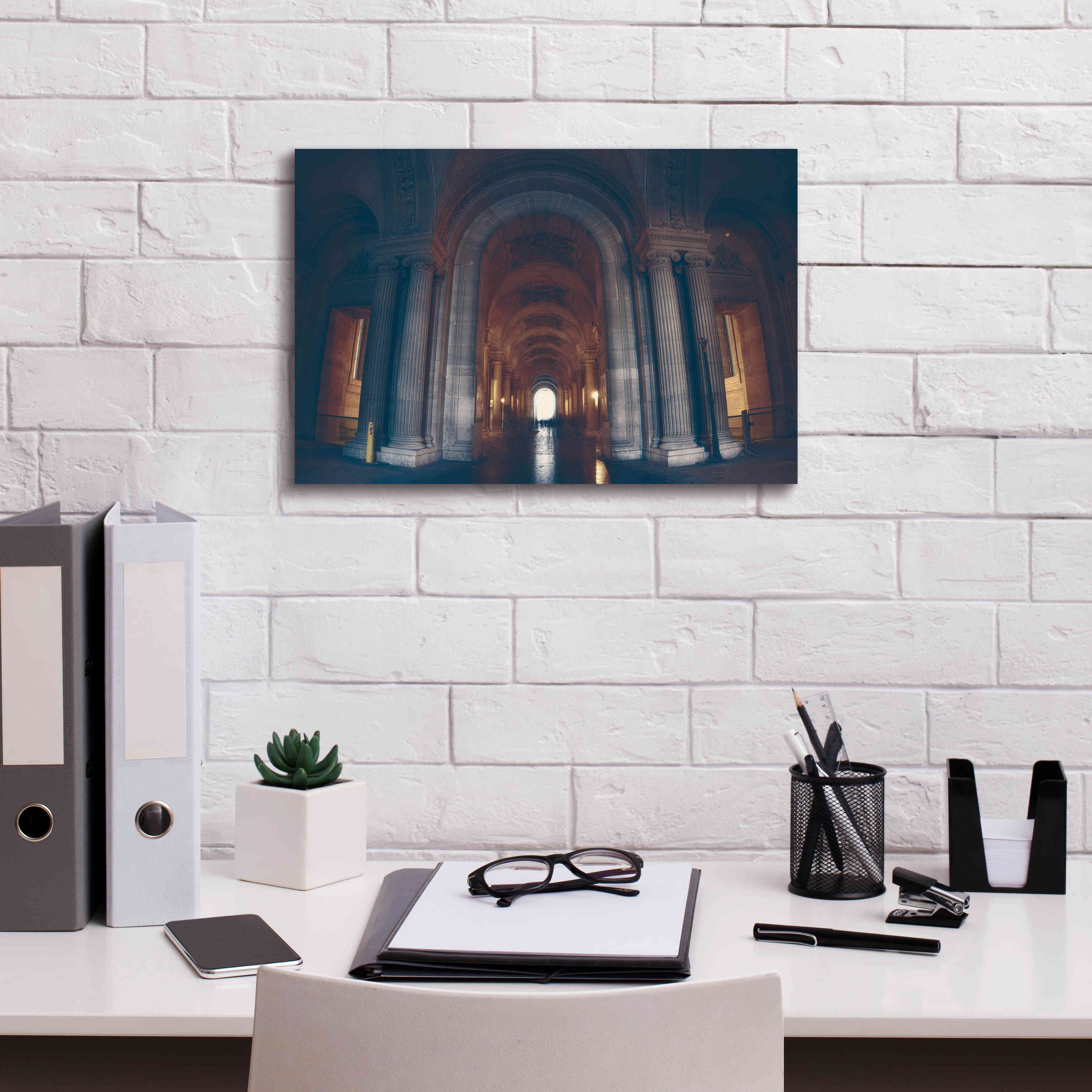 'Hall of Ghosts' by Sebastien Lory, Giclee Canvas Wall Art,18 x 12