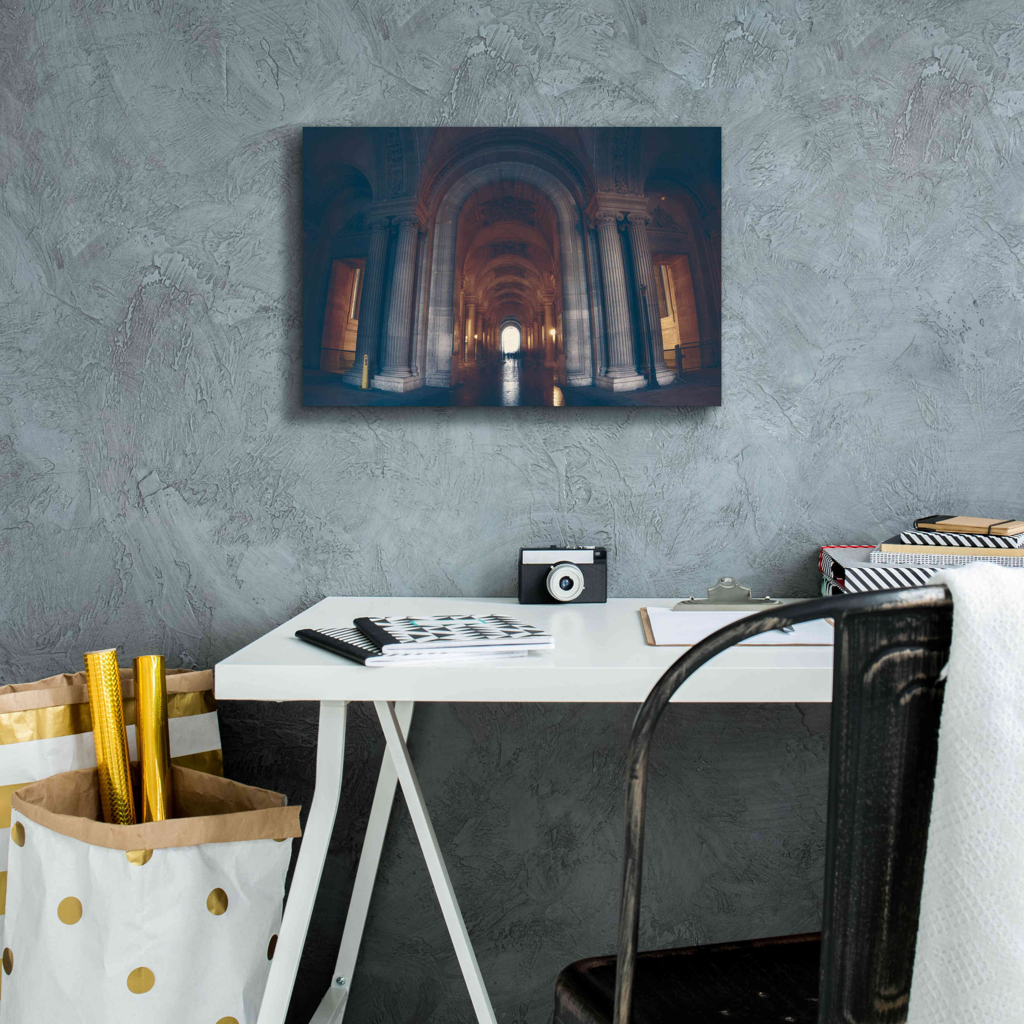 'Hall of Ghosts' by Sebastien Lory, Giclee Canvas Wall Art,18 x 12