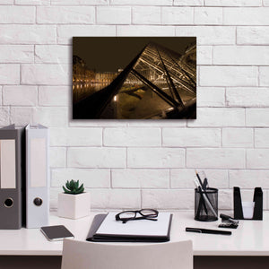 'Louvre 2' by Sebastien Lory, Giclee Canvas Wall Art,18 x 12