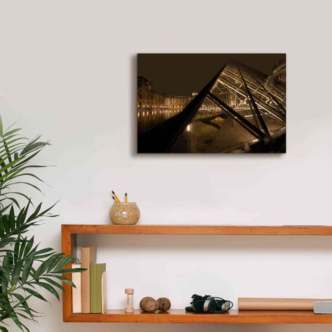 Image of 'Louvre 2' by Sebastien Lory, Giclee Canvas Wall Art,18 x 12
