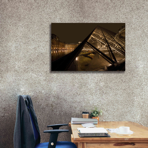 Image of 'Louvre 2' by Sebastien Lory, Giclee Canvas Wall Art,40 x 26