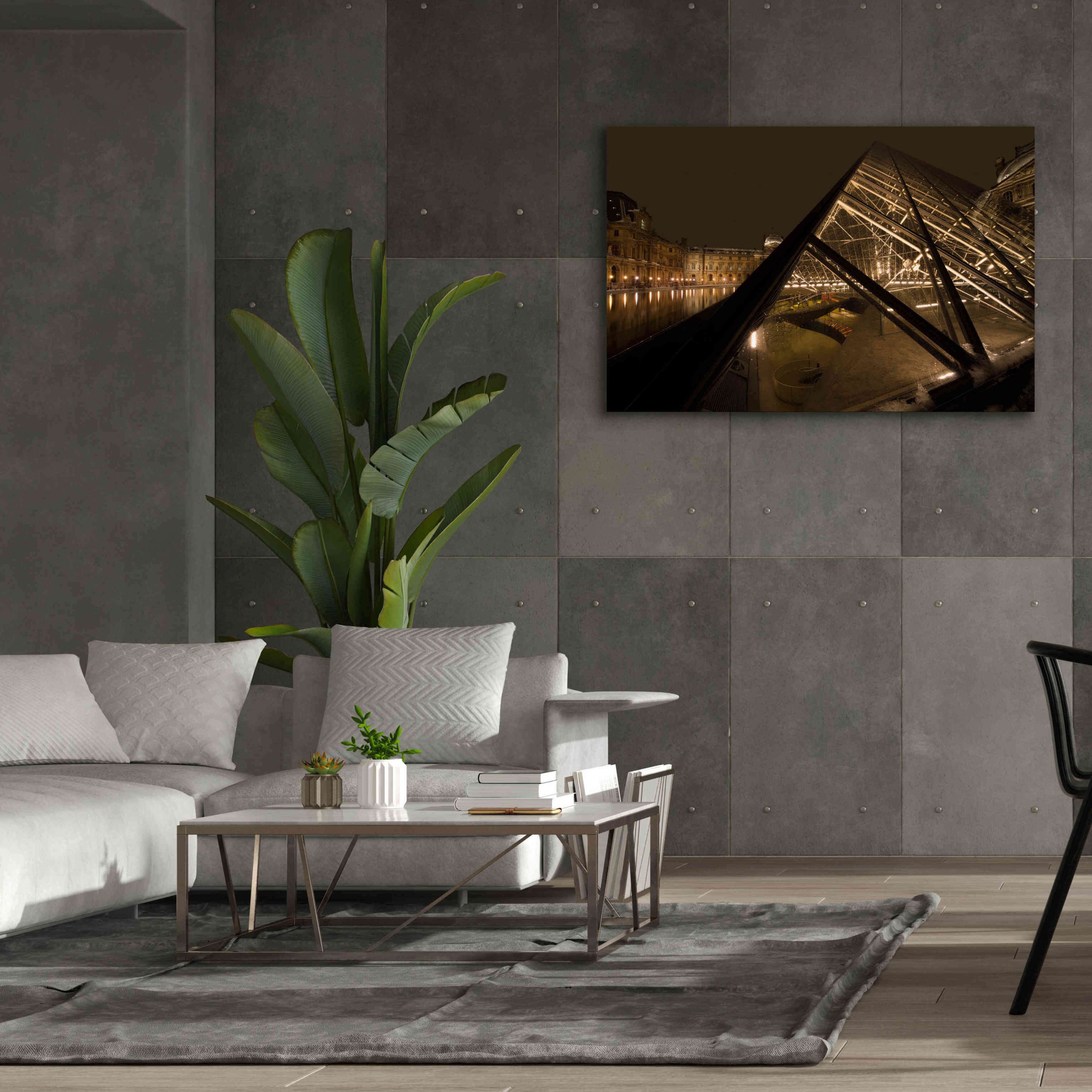 'Louvre 2' by Sebastien Lory, Giclee Canvas Wall Art,60 x 40