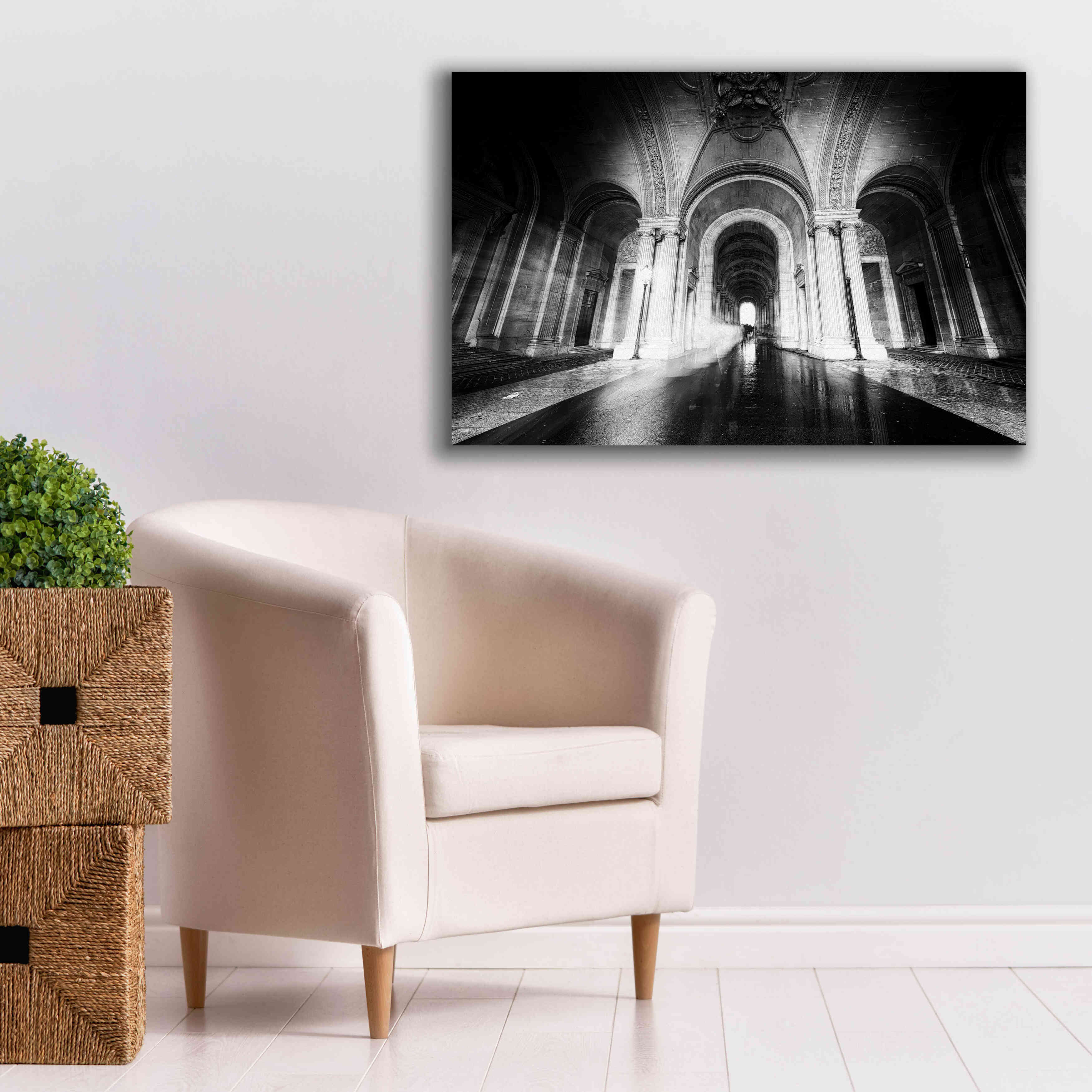 'Parisian Ghost' by Sebastien Lory, Giclee Canvas Wall Art,40 x 26