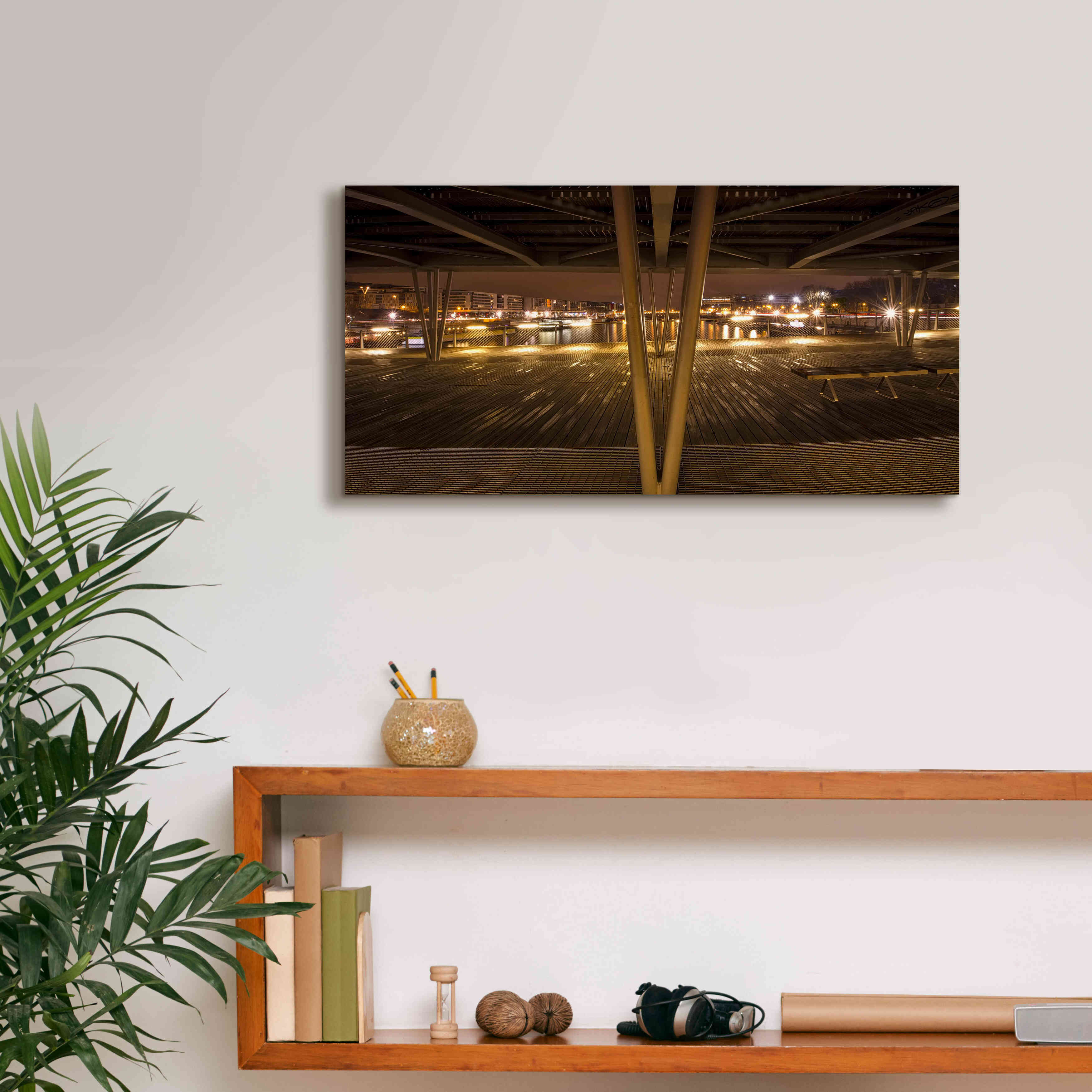 'Pont de Bercy' by Sebastien Lory, Giclee Canvas Wall Art,24 x 12