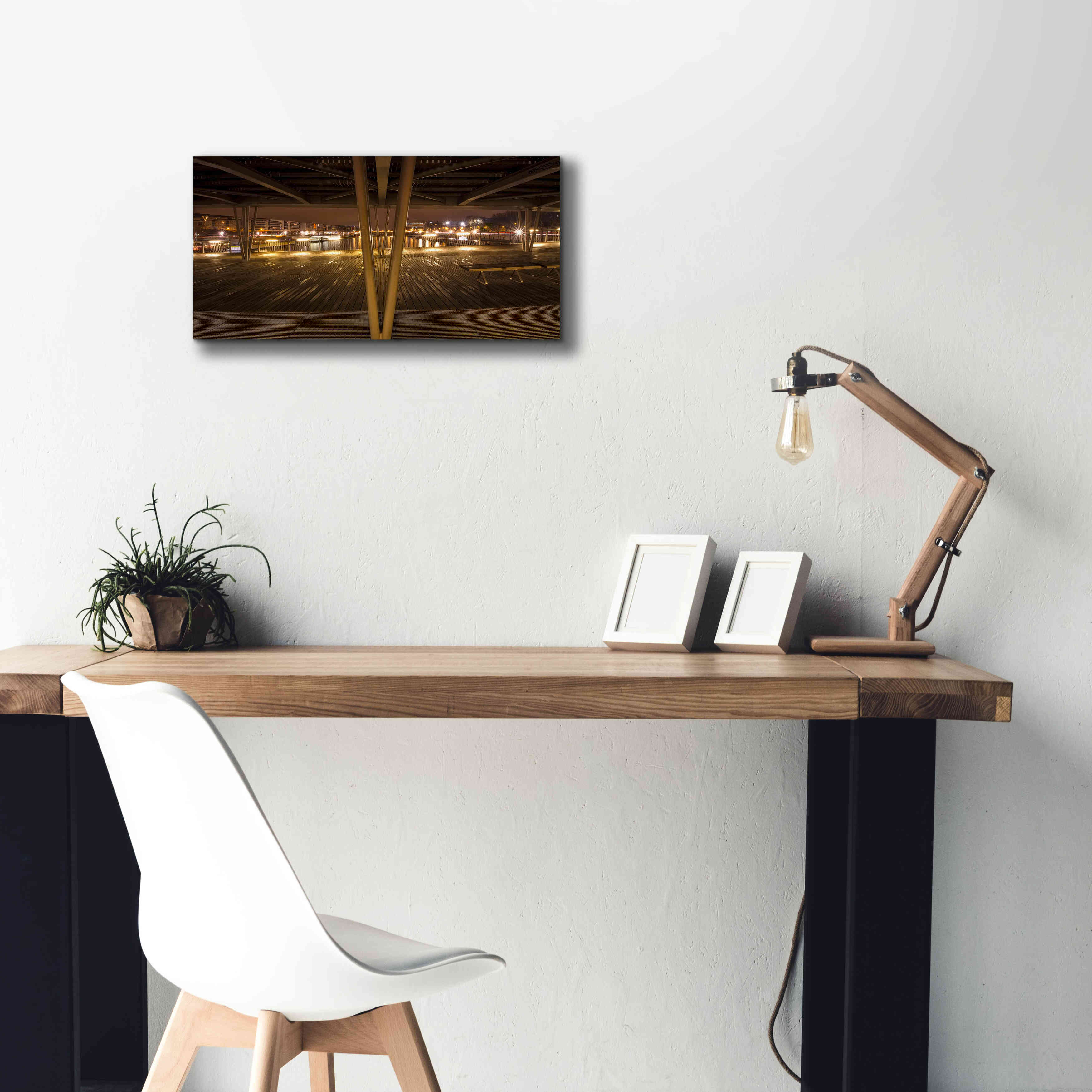'Pont de Bercy' by Sebastien Lory, Giclee Canvas Wall Art,24 x 12