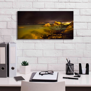'Cannes La bocca' by Sebastien Lory, Giclee Canvas Wall Art,24 x 12