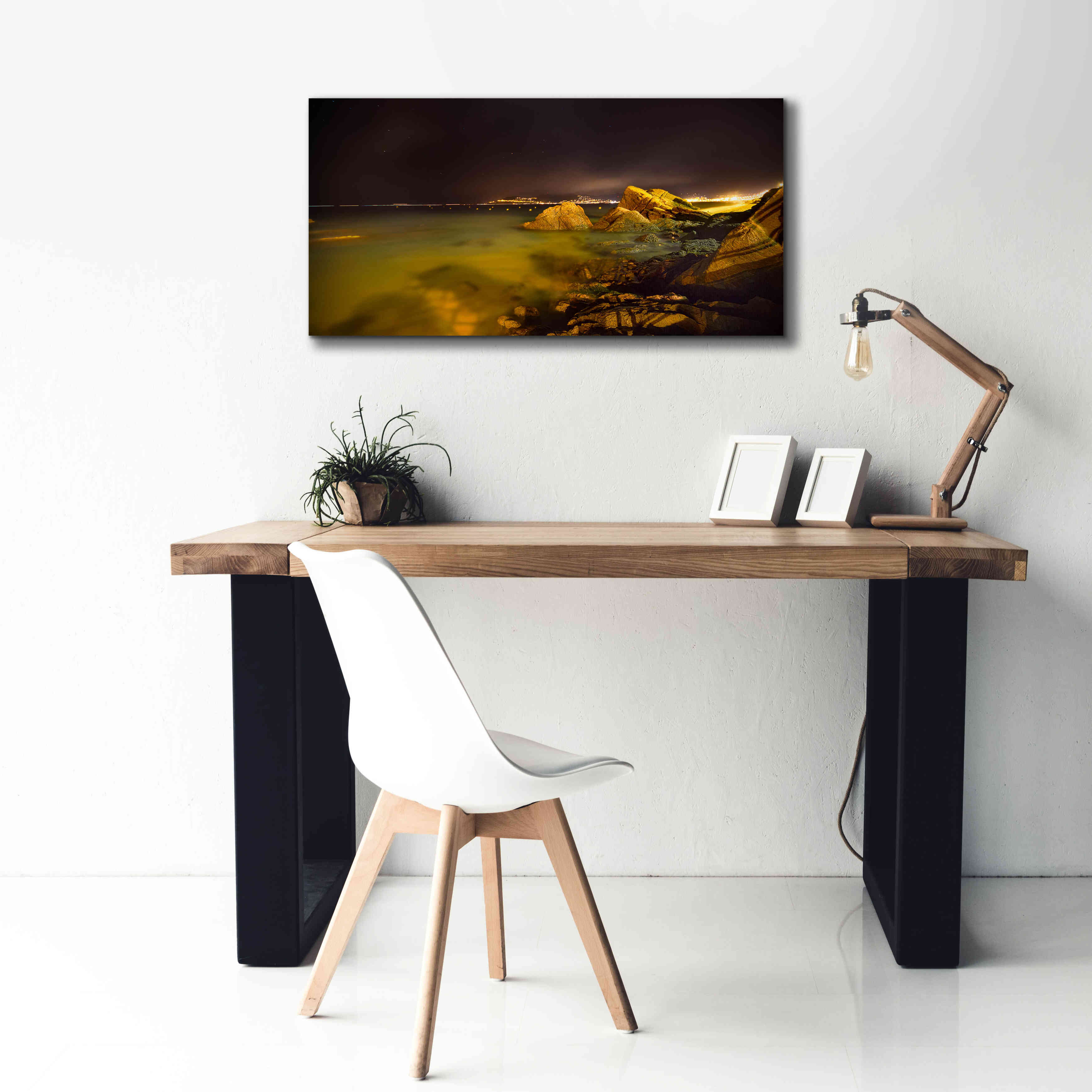 'Cannes La bocca' by Sebastien Lory, Giclee Canvas Wall Art,40 x 20