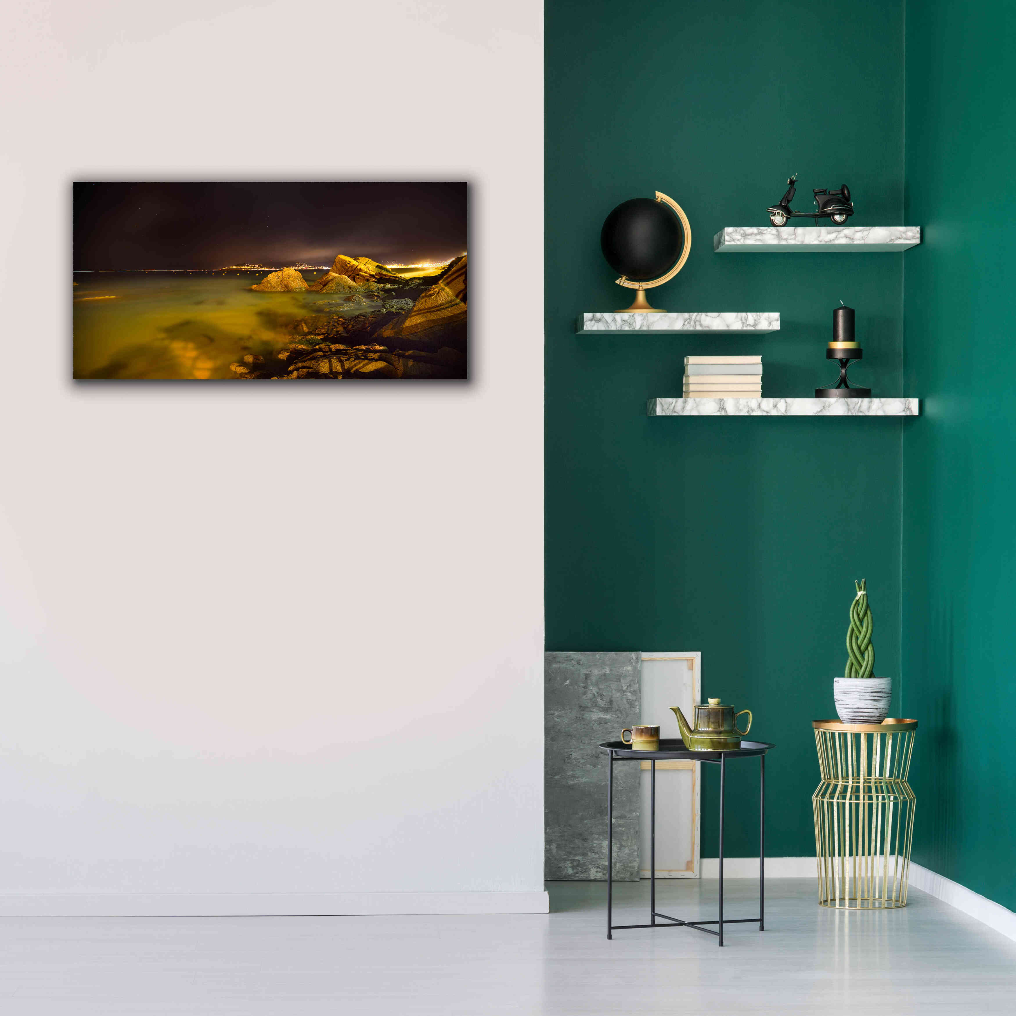 'Cannes La bocca' by Sebastien Lory, Giclee Canvas Wall Art,40 x 20