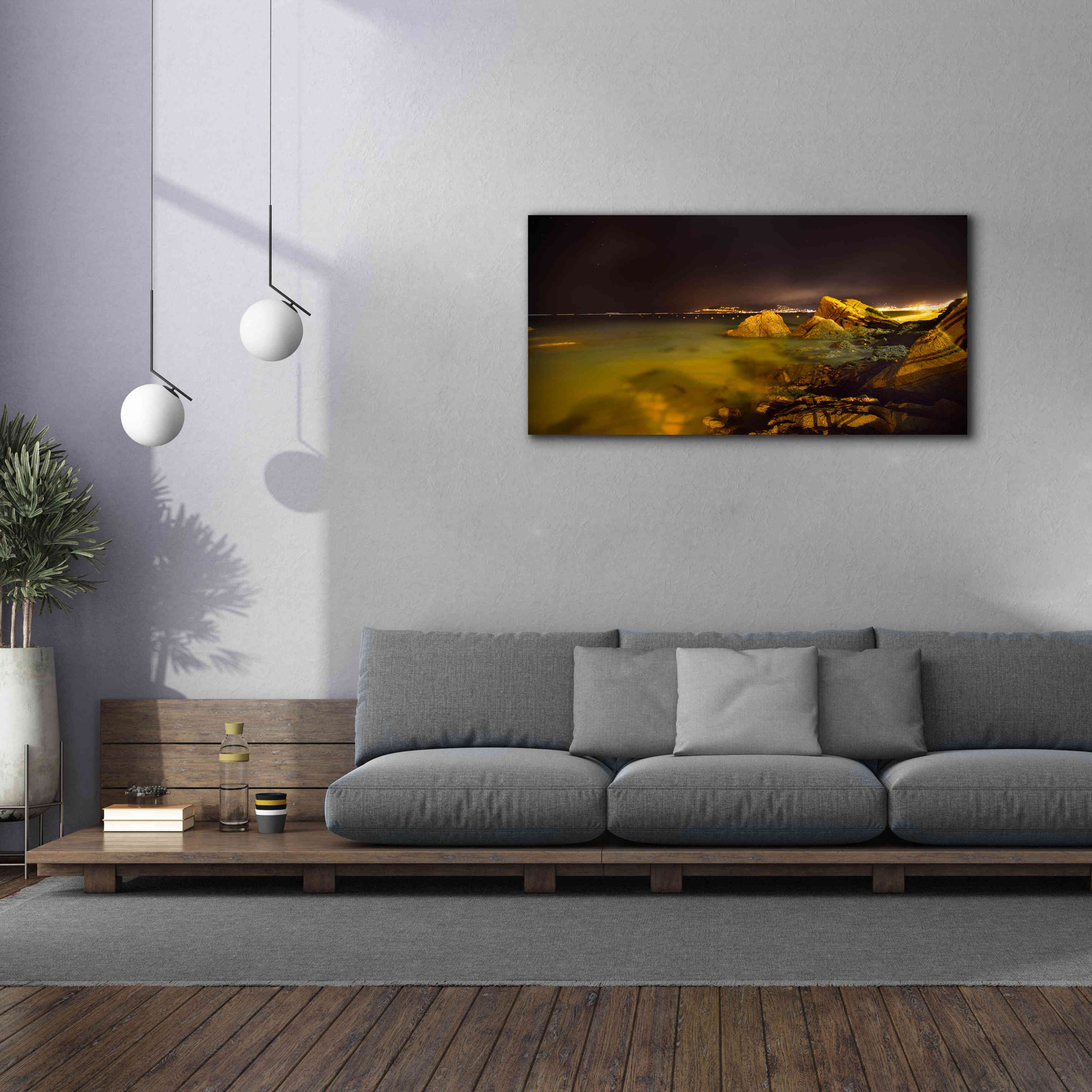 'Cannes La bocca' by Sebastien Lory, Giclee Canvas Wall Art,60 x 30