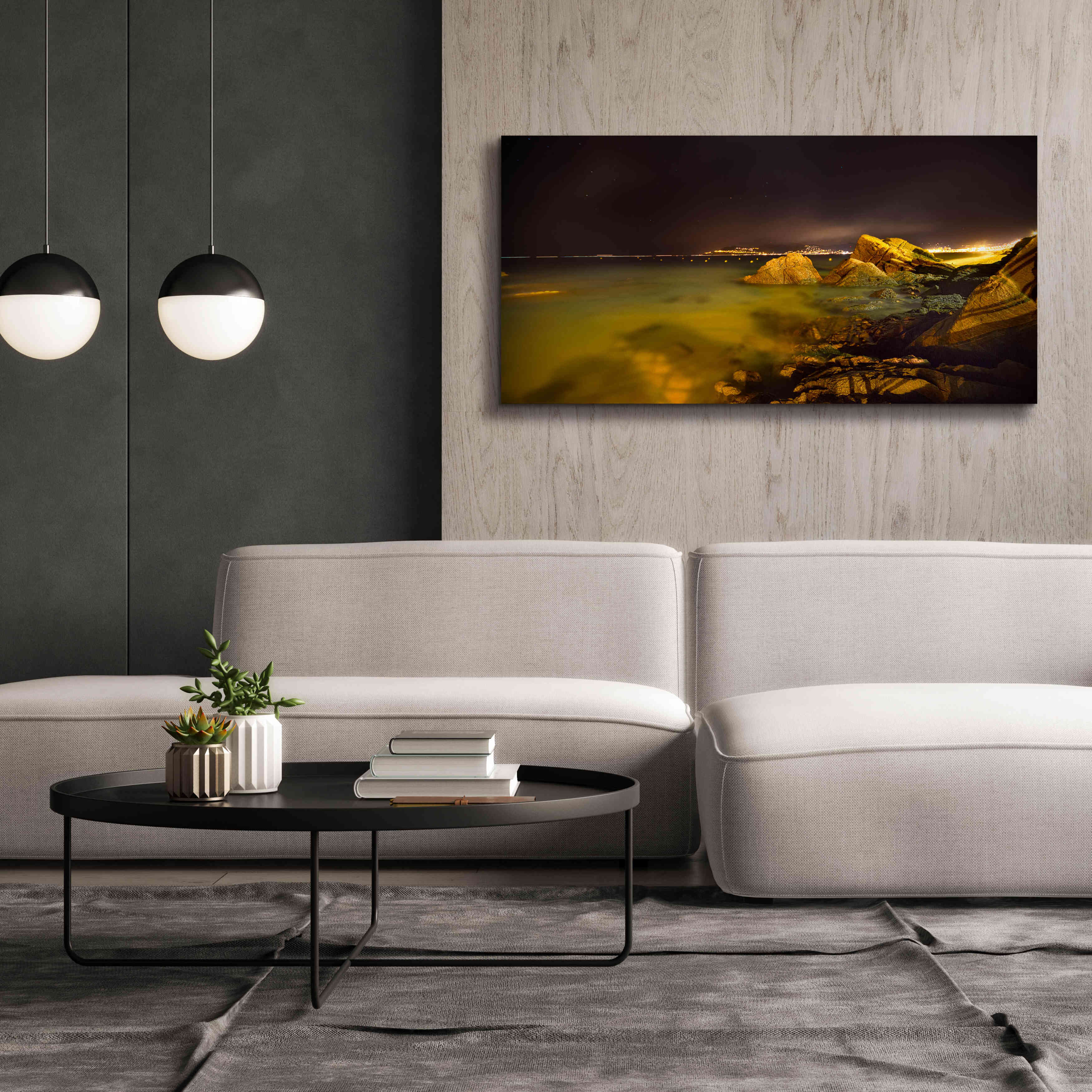 'Cannes La bocca' by Sebastien Lory, Giclee Canvas Wall Art,60 x 30