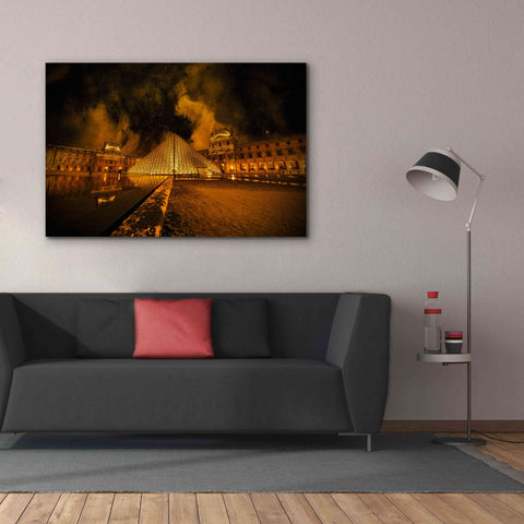 Image of 'Lourve Pyramid' by Sebastien Lory, Giclee Canvas Wall Art,60 x 40