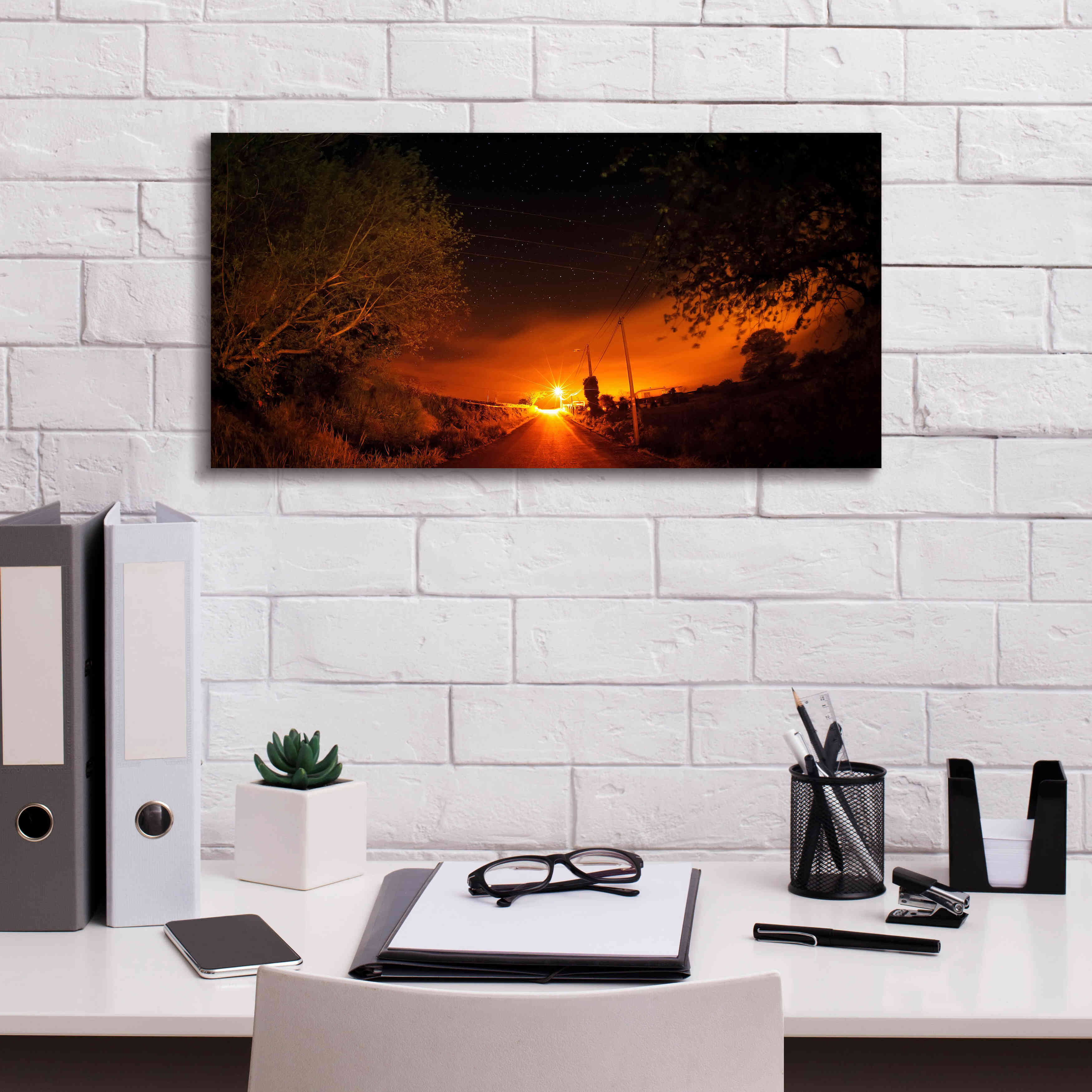 'Way To The Stars' by Sebastien Lory, Giclee Canvas Wall Art,24 x 12