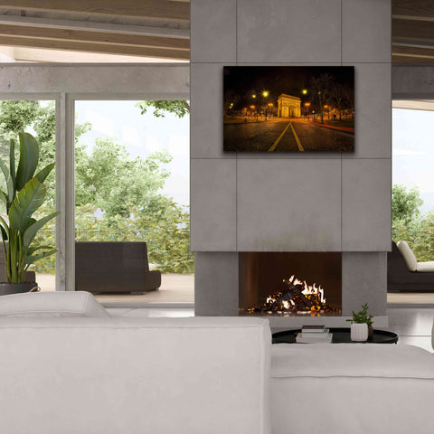 Image of 'Arc Night' by Sebastien Lory, Giclee Canvas Wall Art,40 x 26