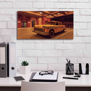 'Disney 2 Taxi' by Sebastien Lory, Giclee Canvas Wall Art,24 x 12