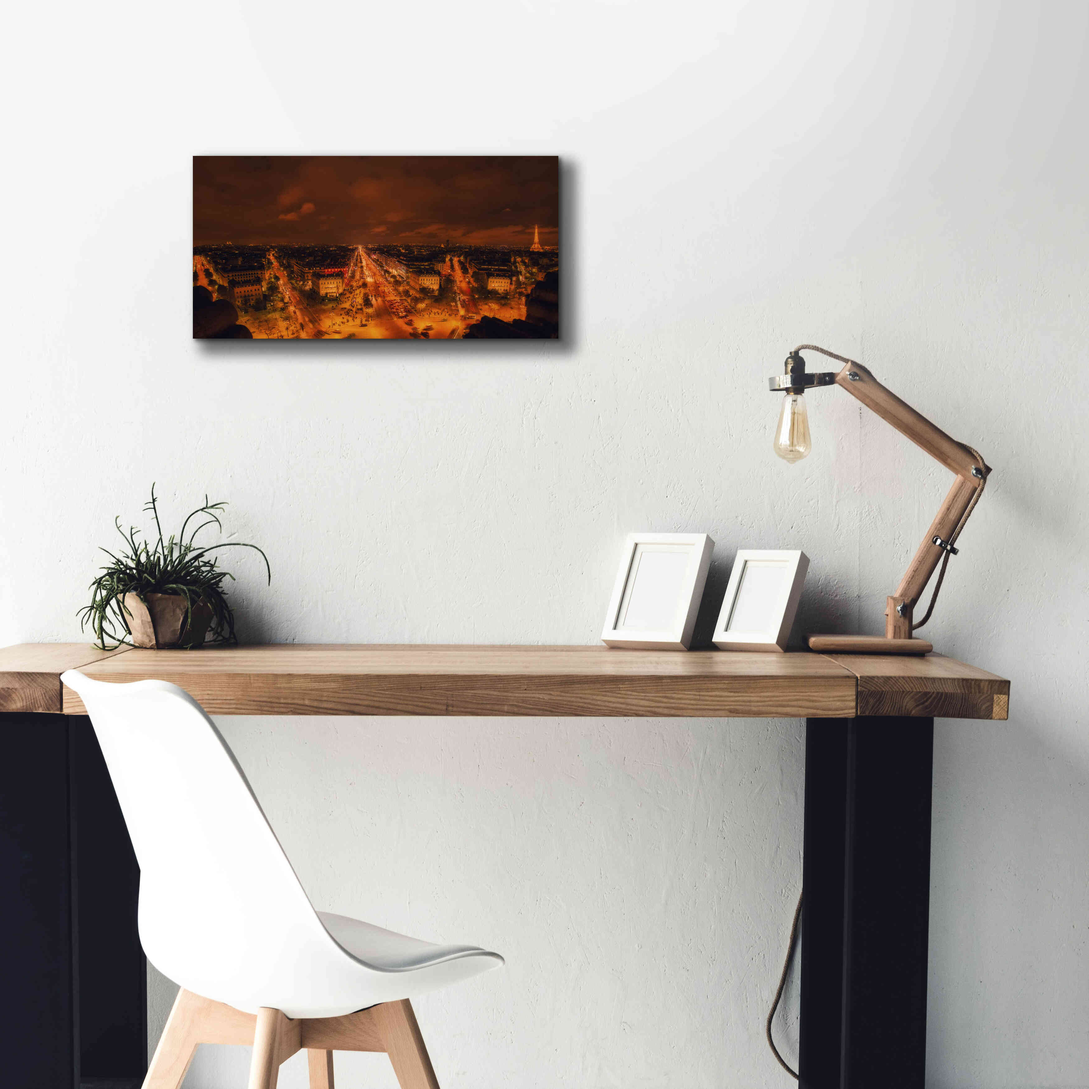 'From Arc De Triomphe' by Sebastien Lory, Giclee Canvas Wall Art,24 x 12