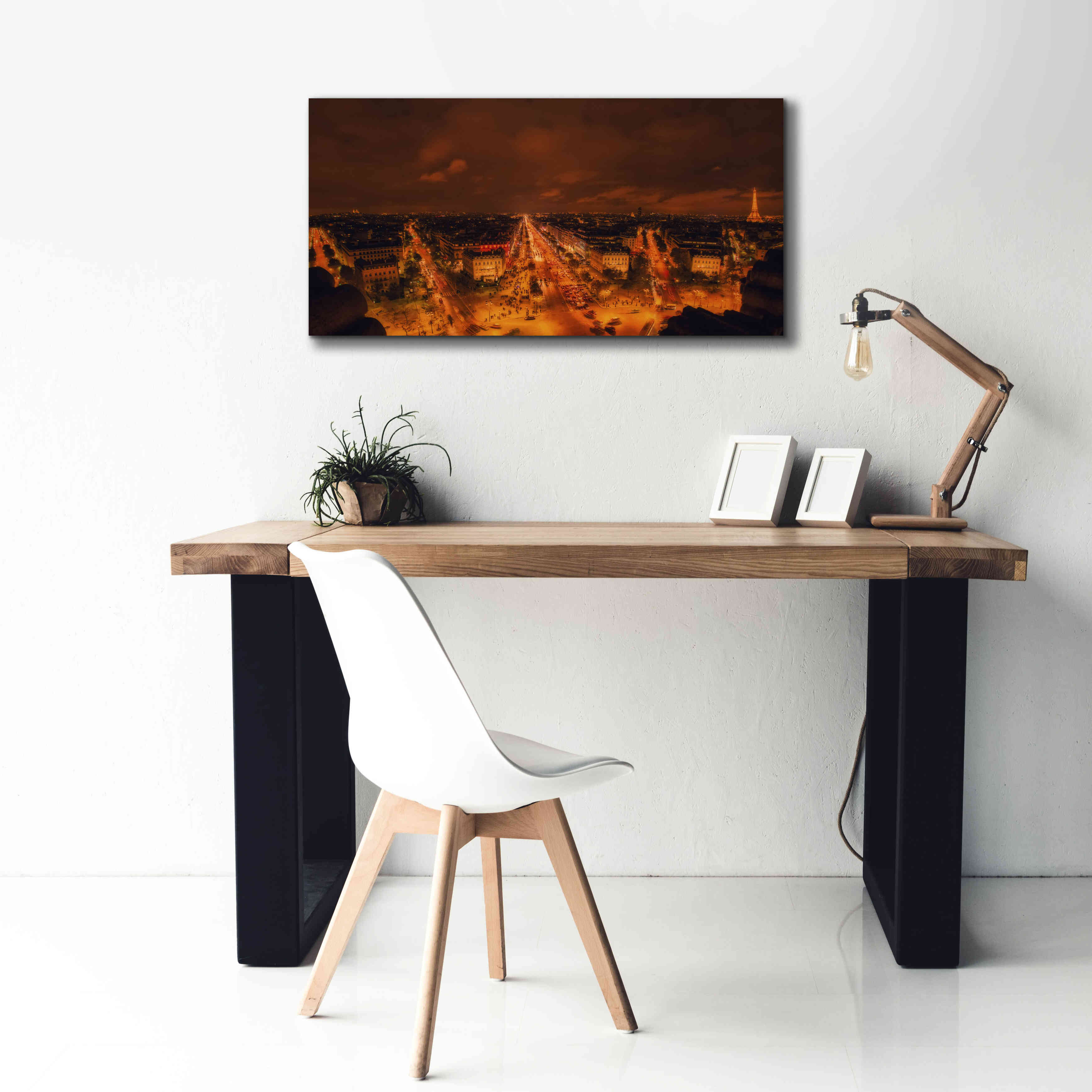 'From Arc De Triomphe' by Sebastien Lory, Giclee Canvas Wall Art,40 x 20