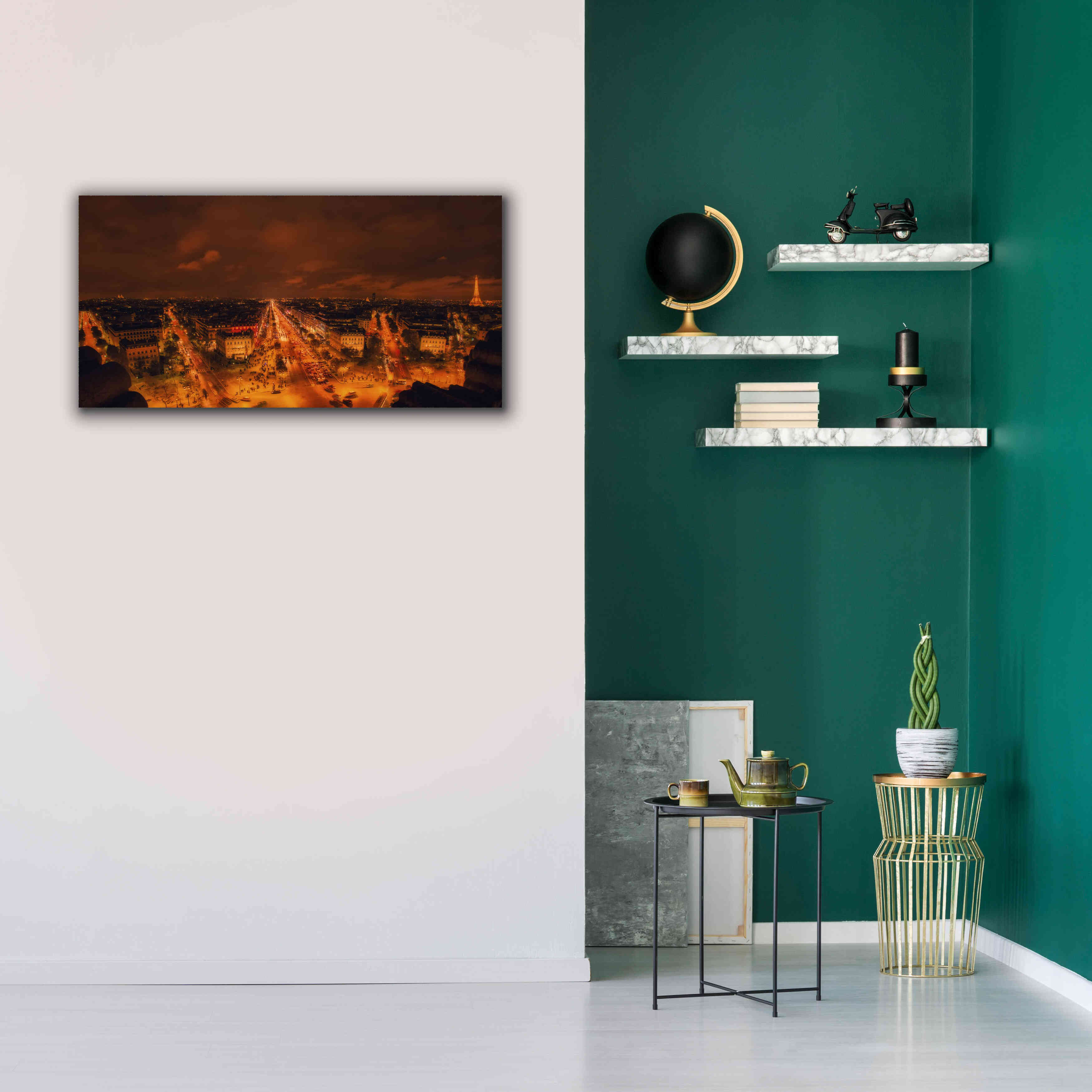 'From Arc De Triomphe' by Sebastien Lory, Giclee Canvas Wall Art,40 x 20