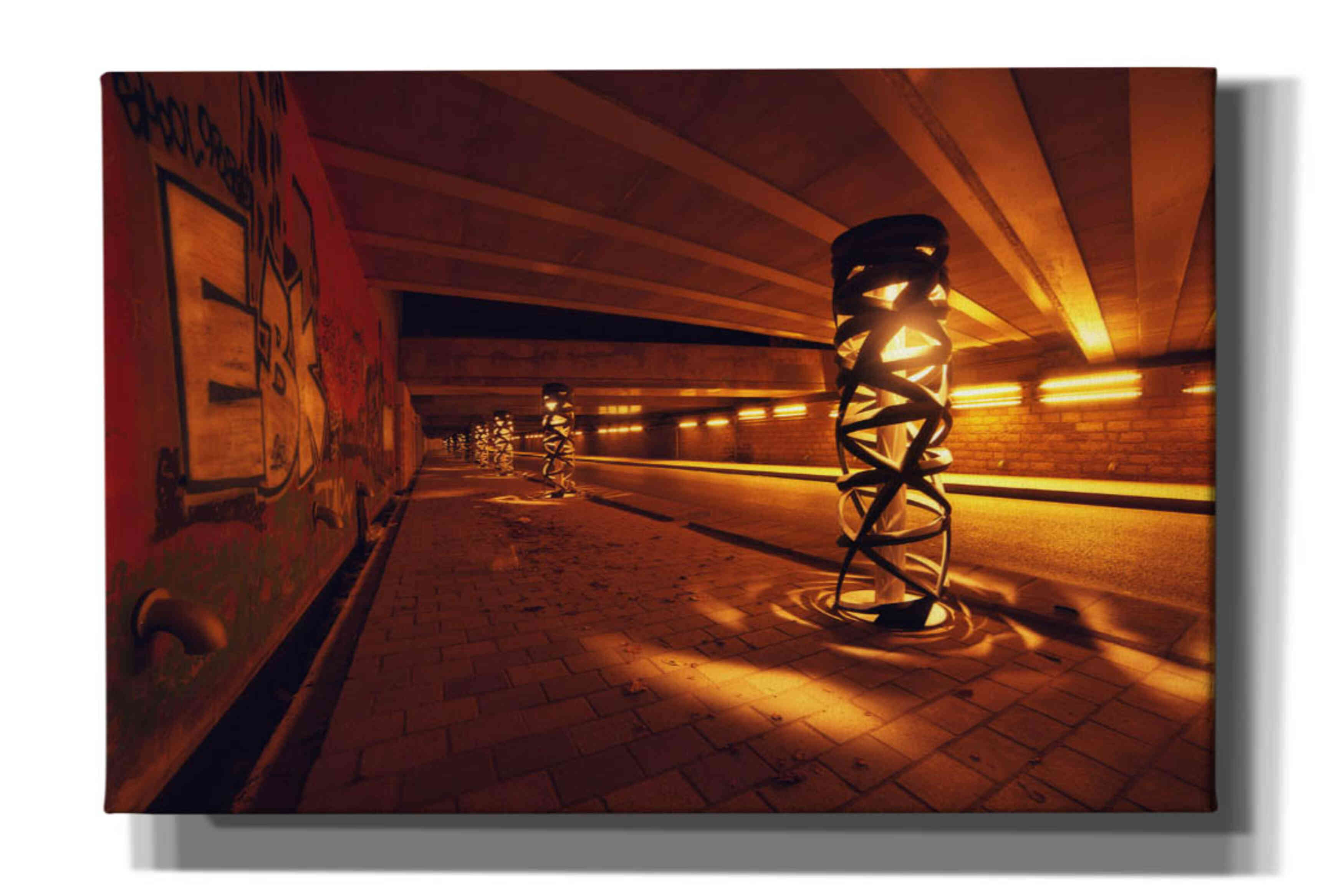 'Light Bridge' by Sebastien Lory, Giclee Canvas Wall Art