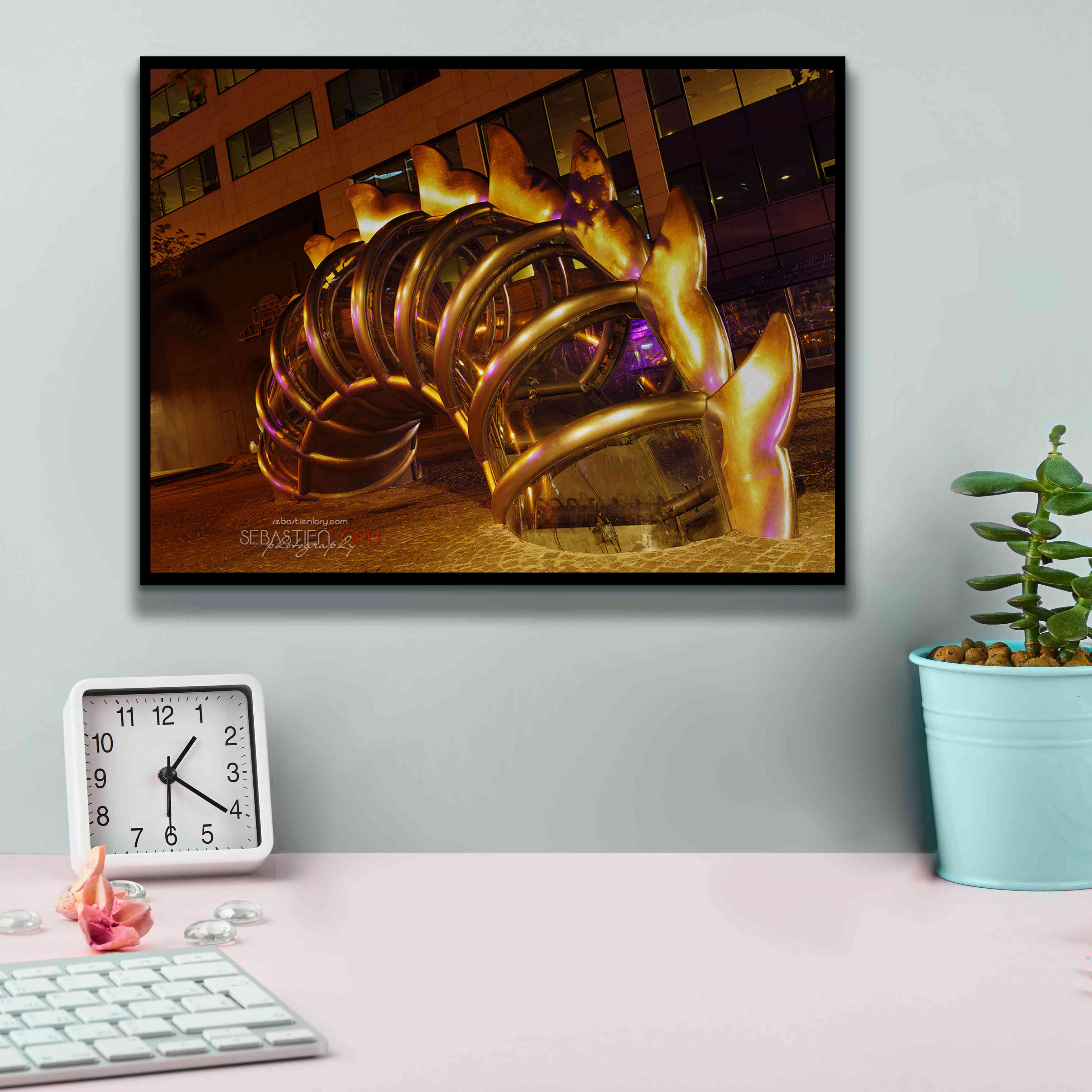 'Nuit Blanche' by Sebastien Lory, Giclee Canvas Wall Art,16 x 12