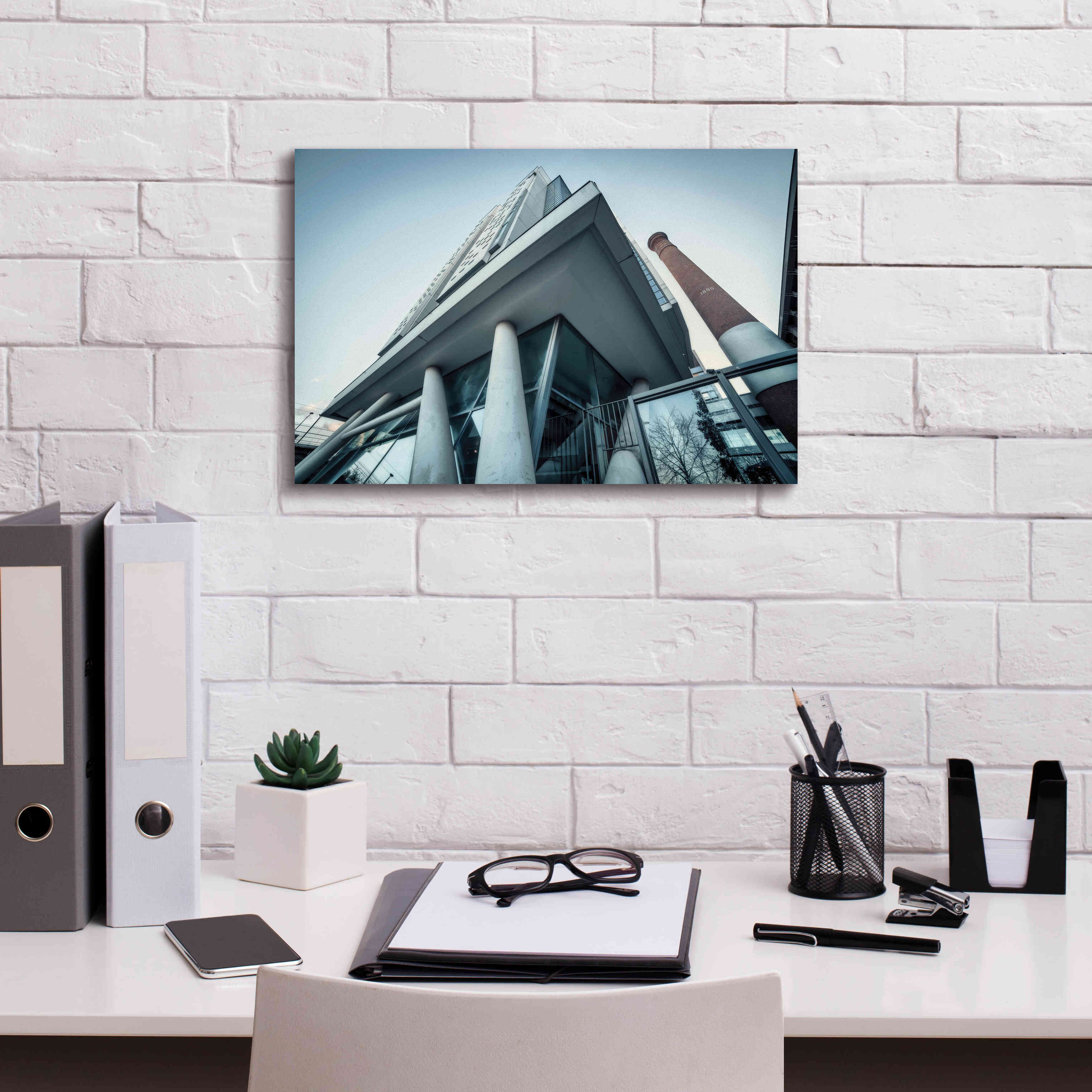 'Université Architecture3' by Sebastien Lory, Giclee Canvas Wall Art,18 x 12