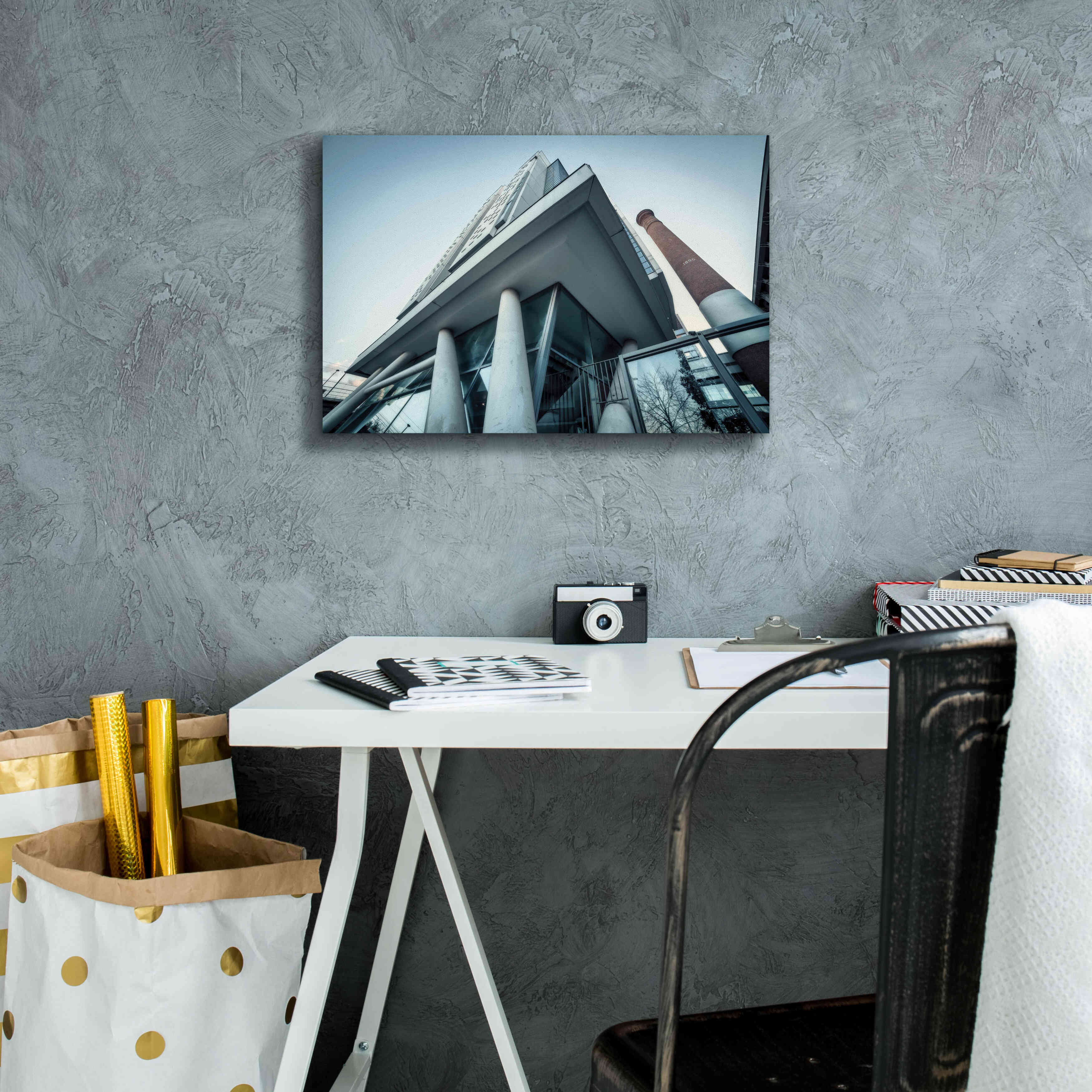 'Université Architecture3' by Sebastien Lory, Giclee Canvas Wall Art,18 x 12