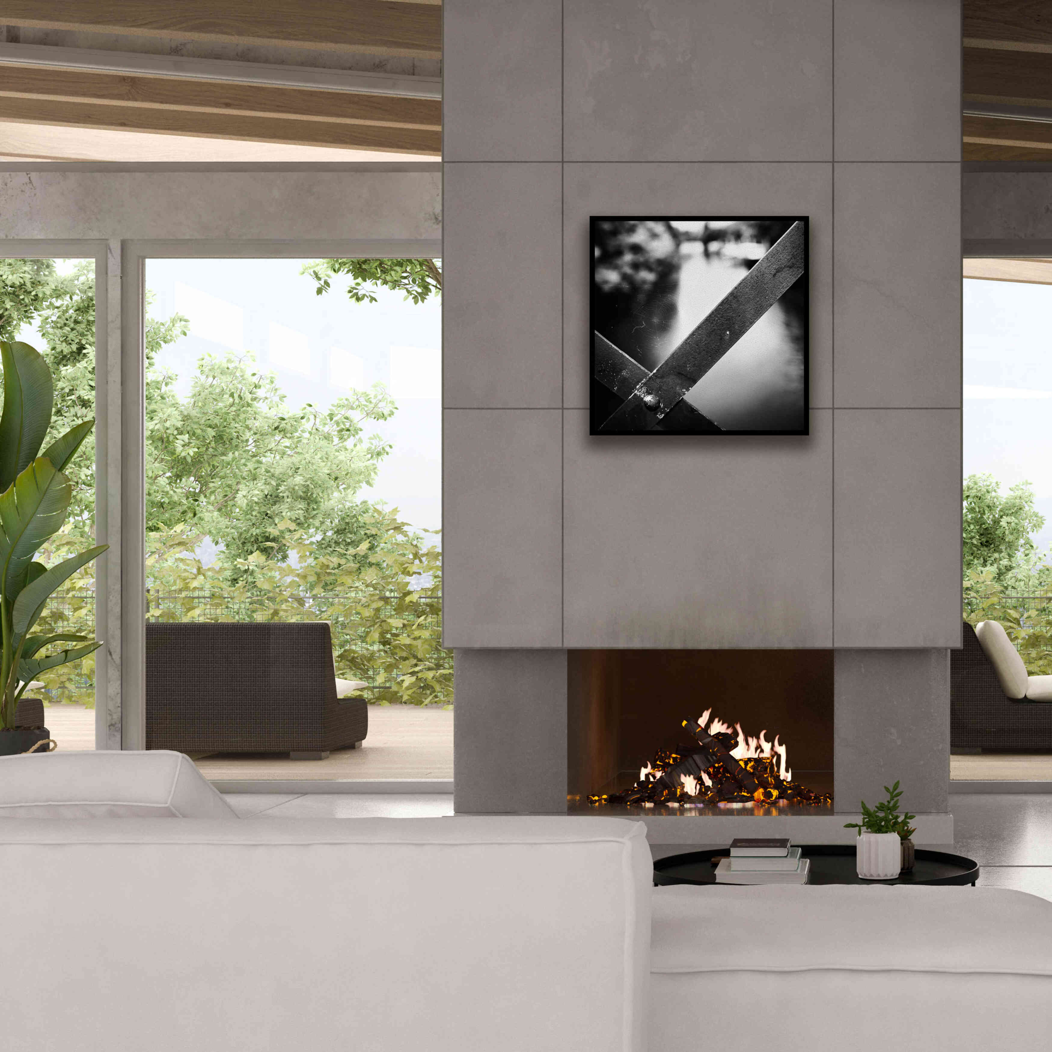 'X' by Sebastien Lory, Giclee Canvas Wall Art,26 x 26