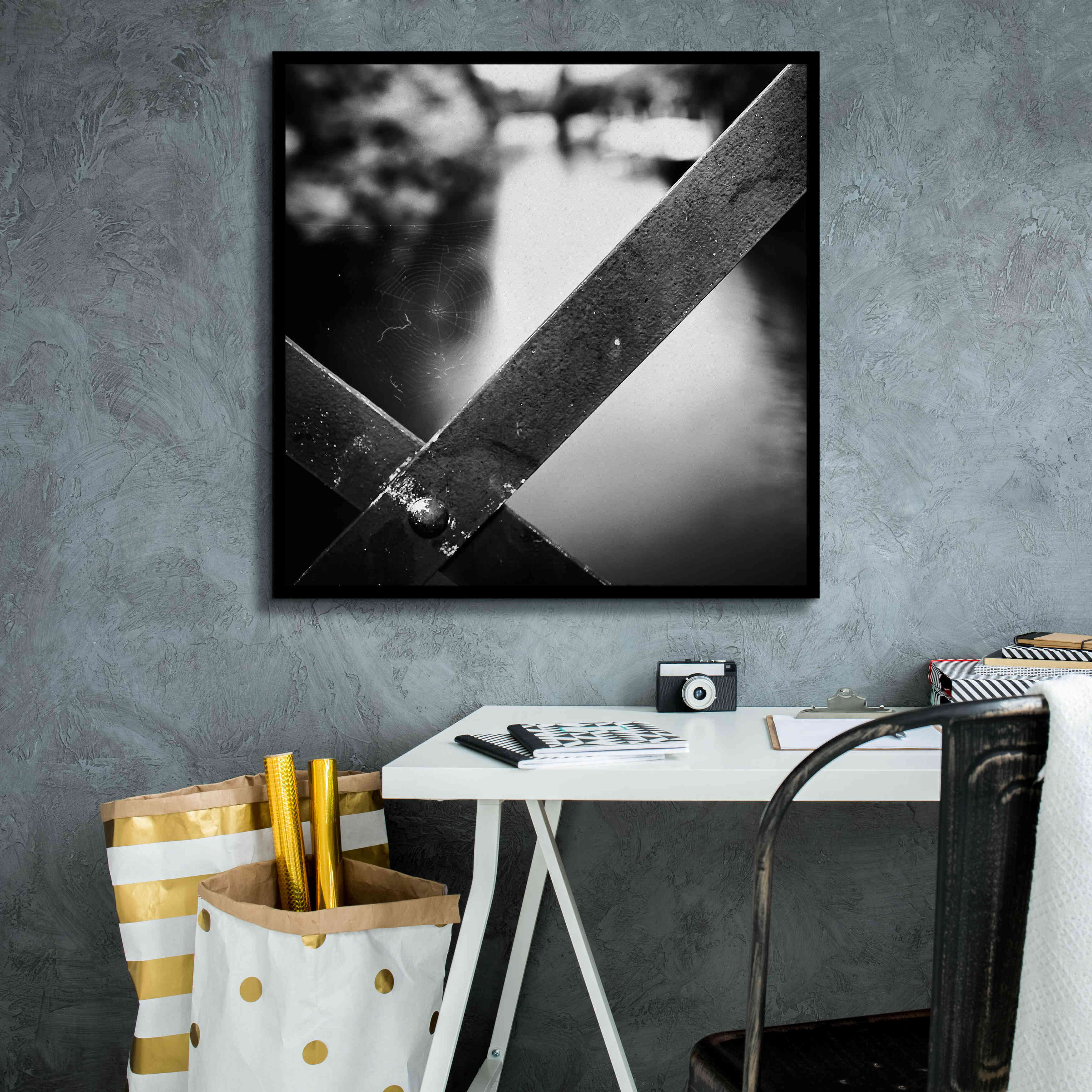 'X' by Sebastien Lory, Giclee Canvas Wall Art,26 x 26