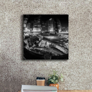 'Defense Bw' by Sebastien Lory, Giclee Canvas Wall Art,18 x 18