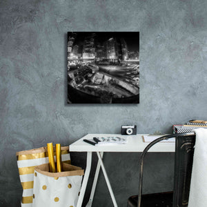'Defense Bw' by Sebastien Lory, Giclee Canvas Wall Art,18 x 18