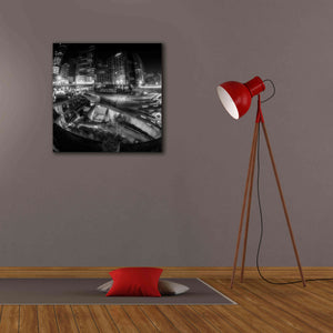 'Defense Bw' by Sebastien Lory, Giclee Canvas Wall Art,26 x 26