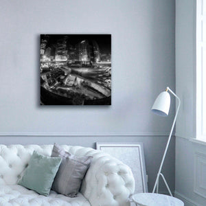 'Defense Bw' by Sebastien Lory, Giclee Canvas Wall Art,37 x 37