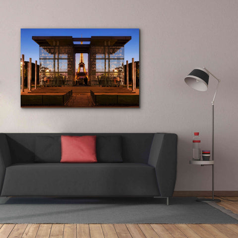 Image of 'Dupli Eiffel' by Sebastien Lory, Giclee Canvas Wall Art,60 x 40