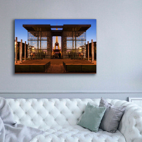 Image of 'Dupli Eiffel' by Sebastien Lory, Giclee Canvas Wall Art,60 x 40
