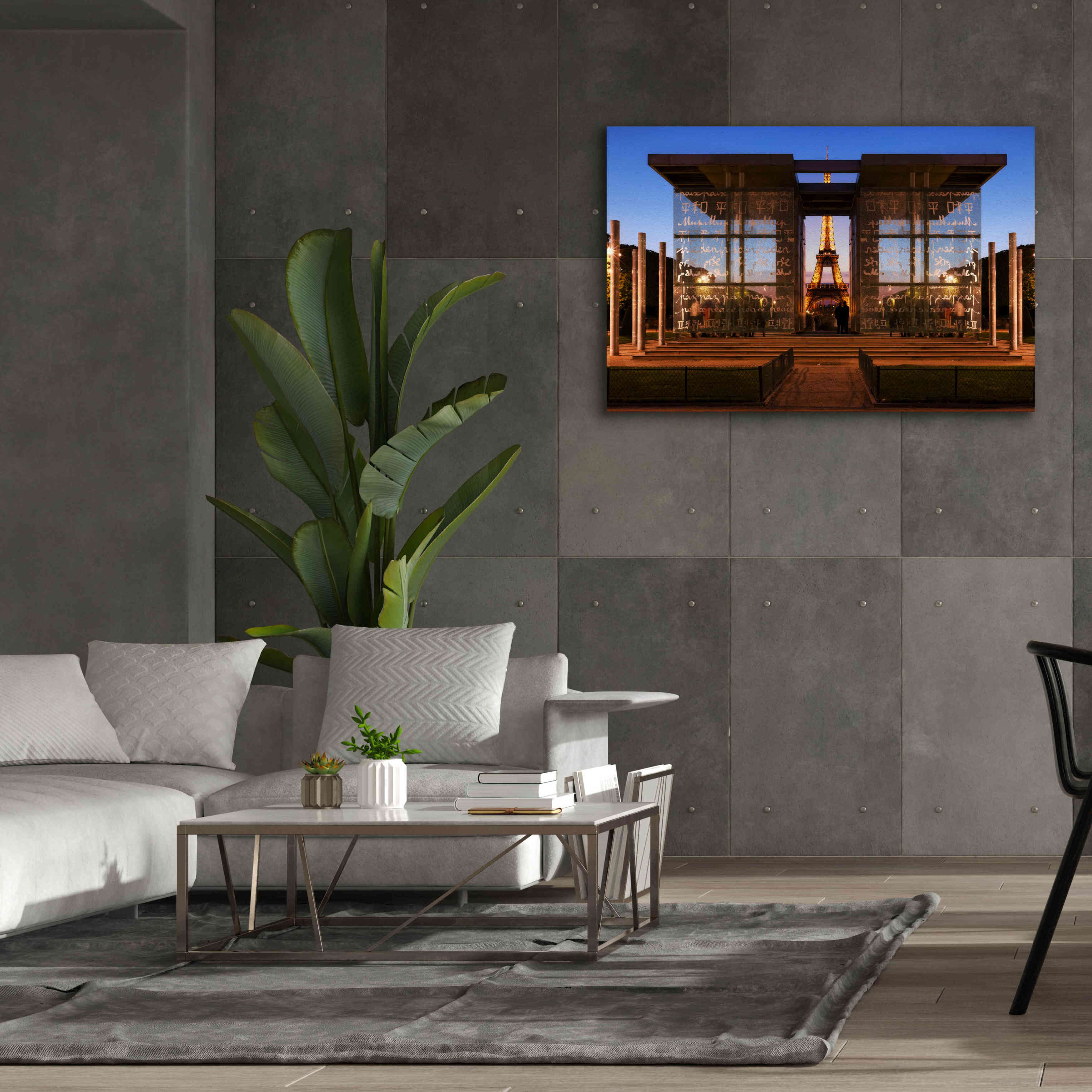 'Dupli Eiffel' by Sebastien Lory, Giclee Canvas Wall Art,60 x 40