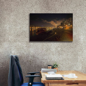 'Moody Eiffel' by Sebastien Lory, Giclee Canvas Wall Art,40 x 26