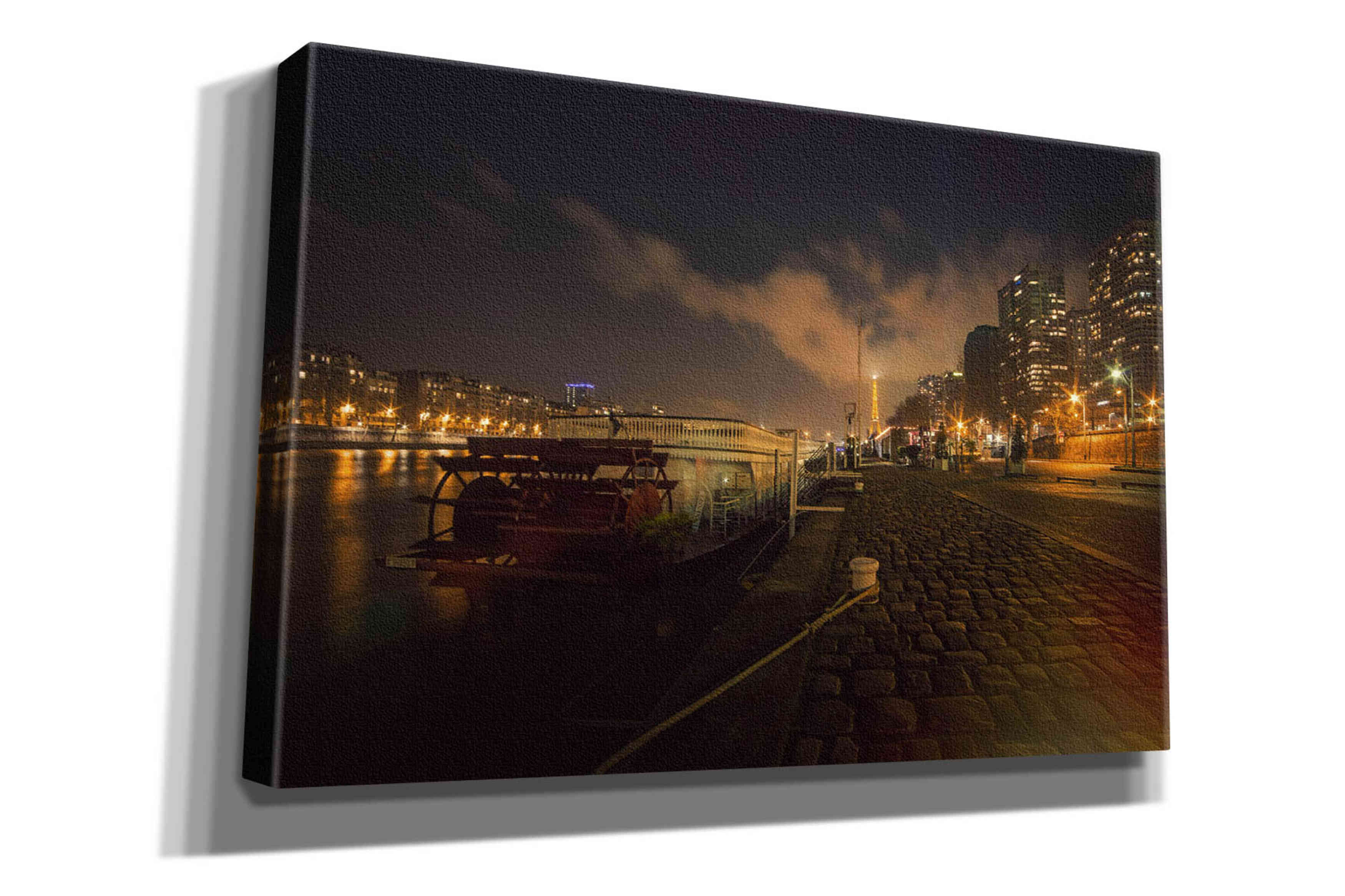 'Moody Eiffel' by Sebastien Lory, Giclee Canvas Wall Art