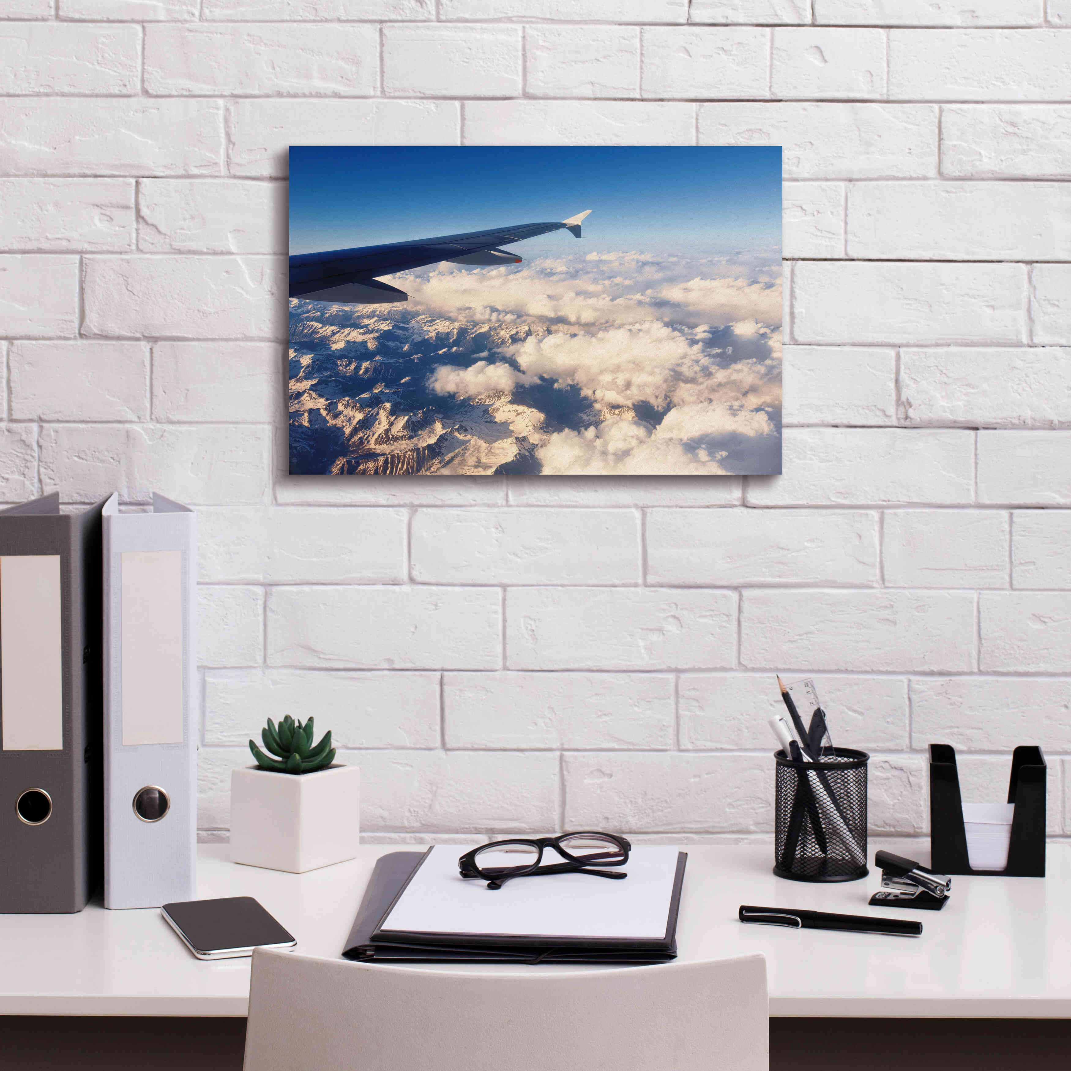 'Over The Mountains' by Sebastien Lory, Giclee Canvas Wall Art,18 x 12