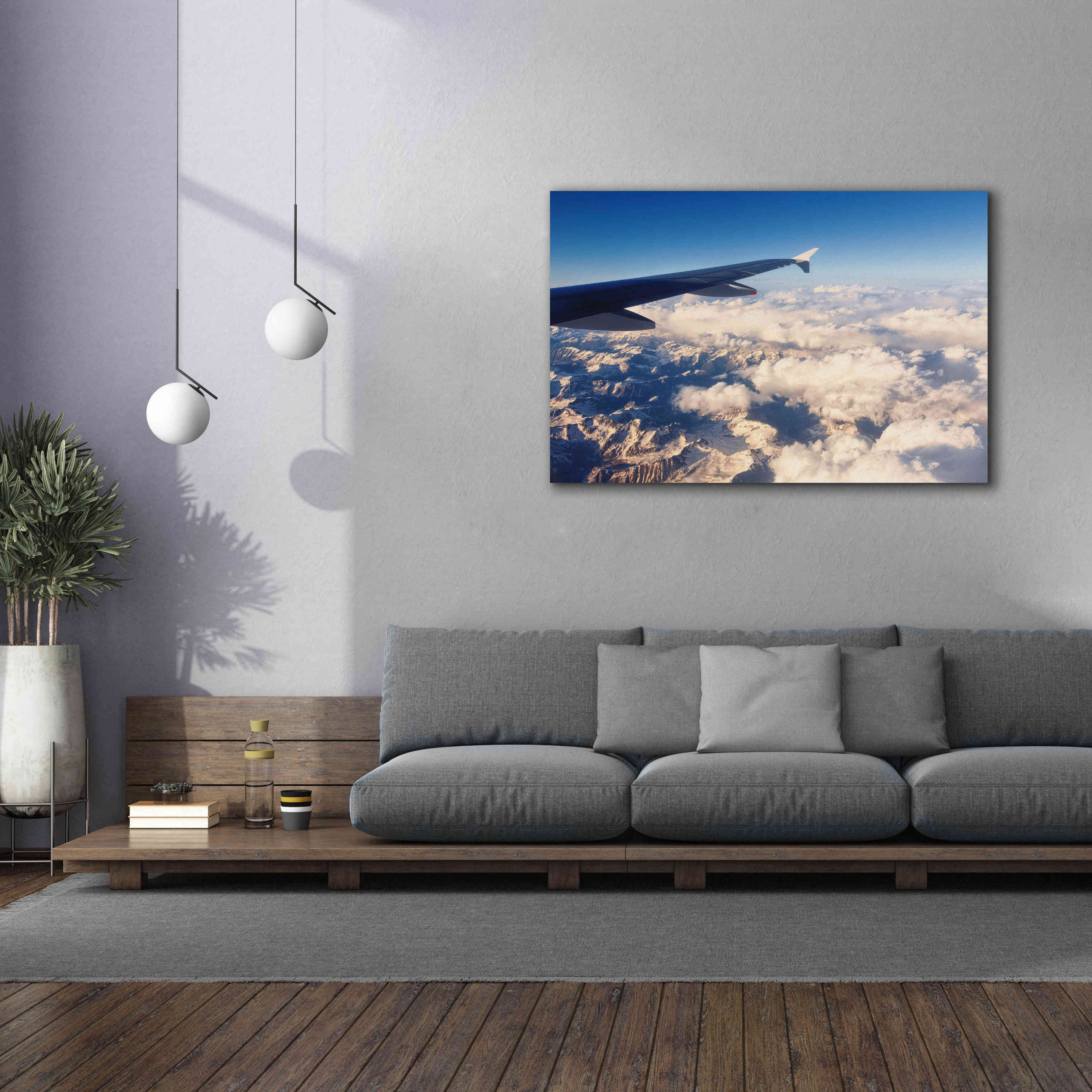 'Over The Mountains' by Sebastien Lory, Giclee Canvas Wall Art,60 x 40