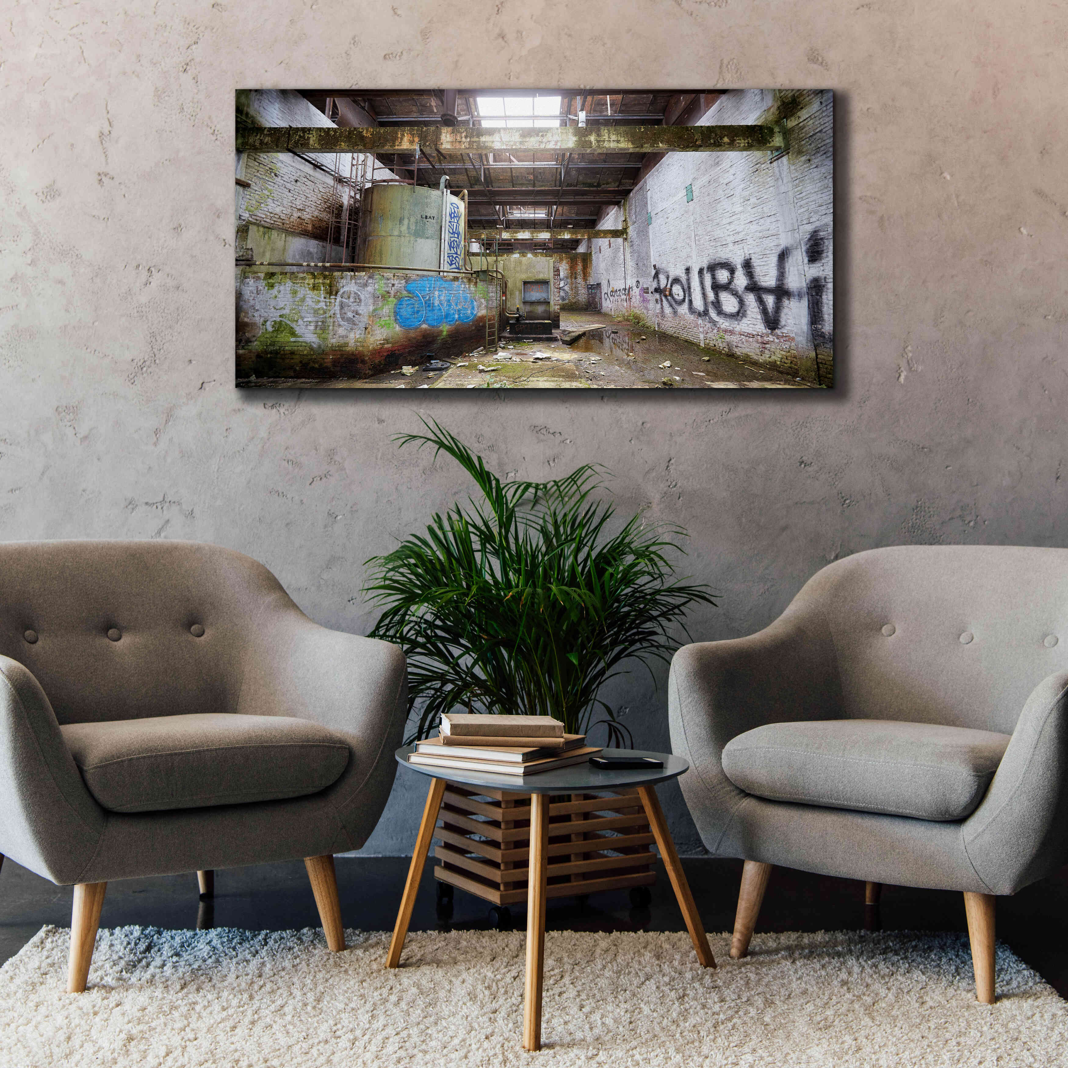 'Roubaix Urbex' by Sebastien Lory, Giclee Canvas Wall Art,60 x 30