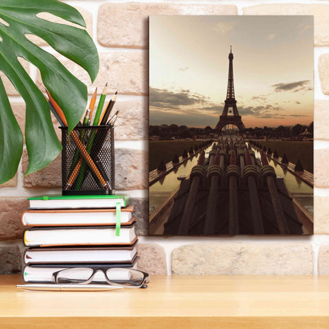 Image of 'Fire Eiffel tOWER' by Sebastien Lory, Giclee Canvas Wall Art,12 x 16