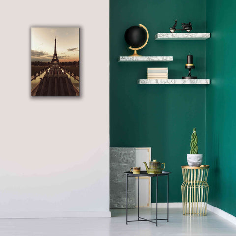 Image of 'Fire Eiffel tOWER' by Sebastien Lory, Giclee Canvas Wall Art,18 x 26