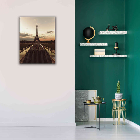 Image of 'Fire Eiffel tOWER' by Sebastien Lory, Giclee Canvas Wall Art,26 x 34