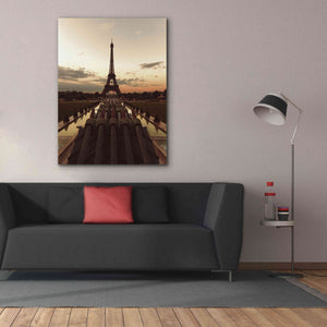 'Fire Eiffel tOWER' by Sebastien Lory, Giclee Canvas Wall Art,40 x 54