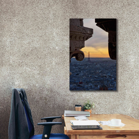 Image of 'Distant Eiffel Tower' by Sebastien Lory, Giclee Canvas Wall Art,26 x 40
